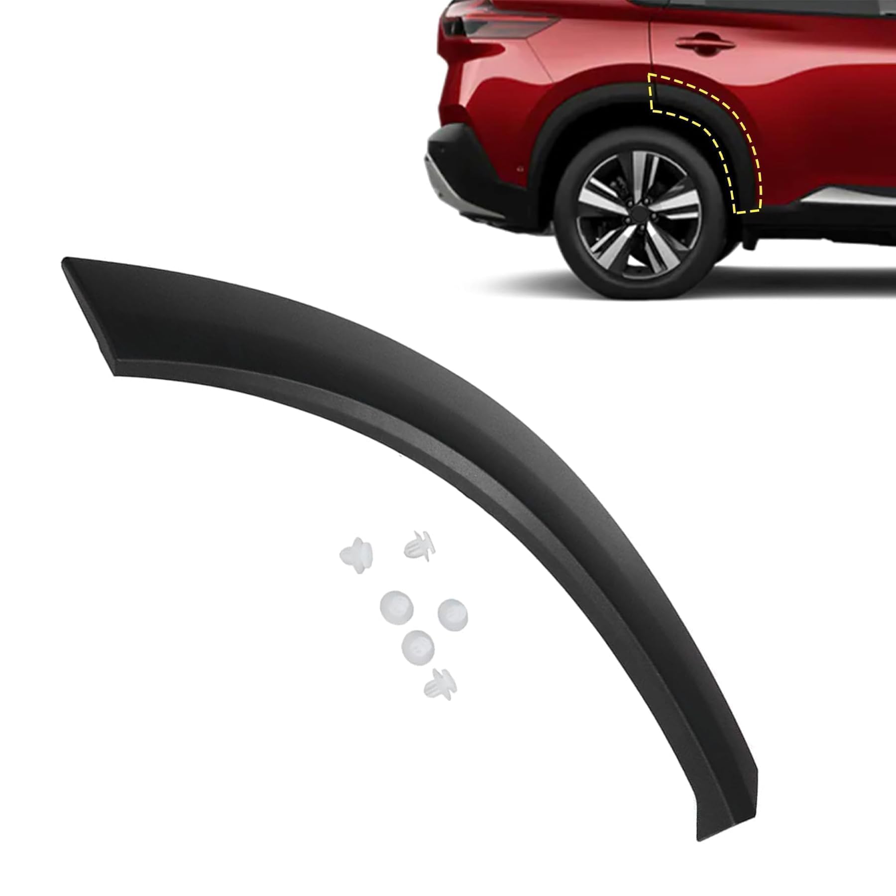 Amazon.com: XQSMWF Wheel Fender Molding Trim Rear Right Passenger